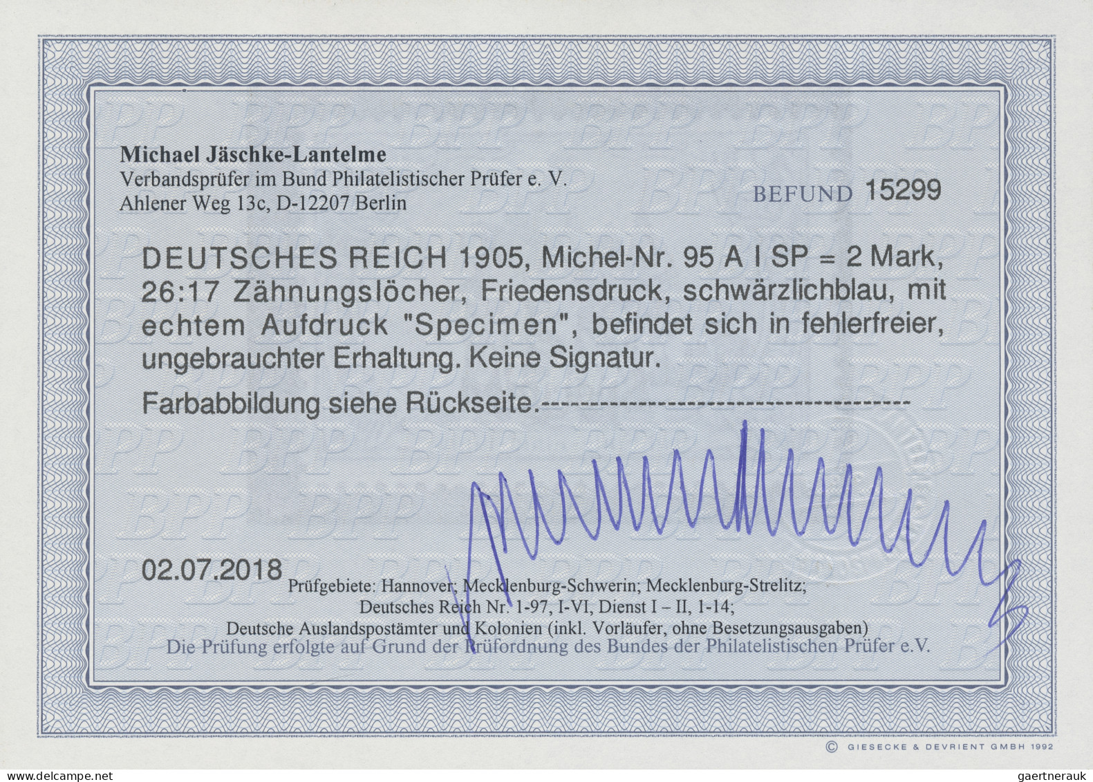 Deutsches Reich - Germania: 1905, 2 M. "Nord Und Süd", Friedensdruck, Sauber Ung - Neufs