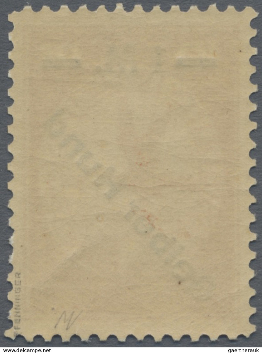 Deutsches Reich - Germania: 1912, Flugpost 1 M Auf 10 Pf Mit Aufdruck "Gelber Hu - Unused Stamps