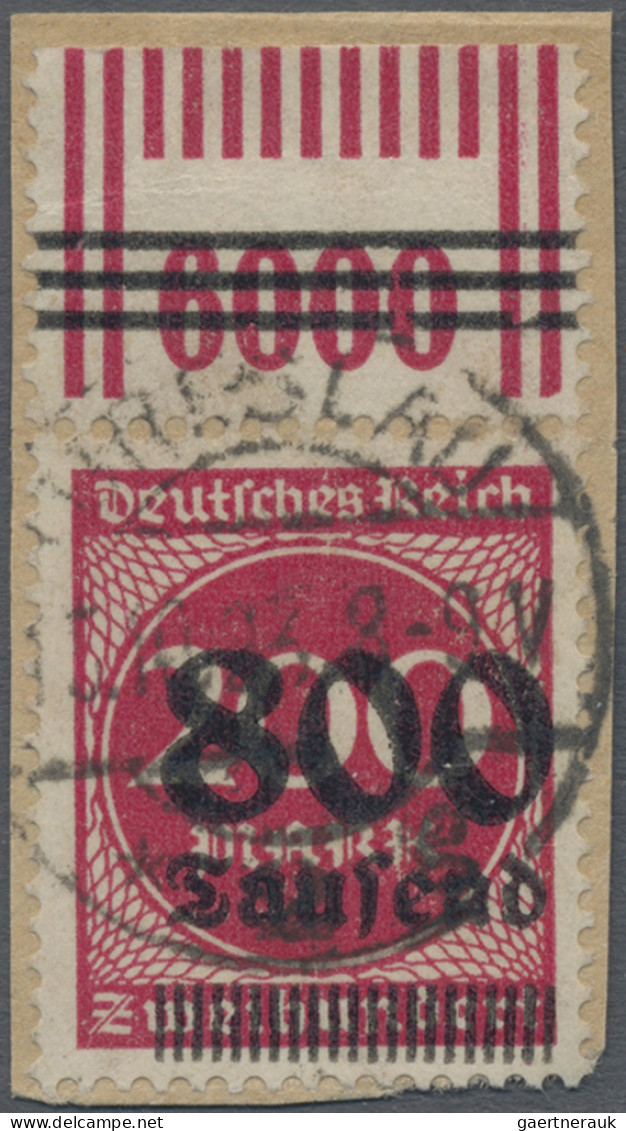 Deutsches Reich - Inflation: 1923, 800 Tsd. Auf 200 M. Lilarot, Lokal-Aufdruck D - Autres & Non Classés