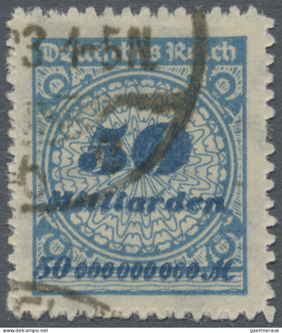 Deutsches Reich - Inflation: 1923, 50 Milliarden Mark Korbdeckel, Durchstochen, - Used Stamps