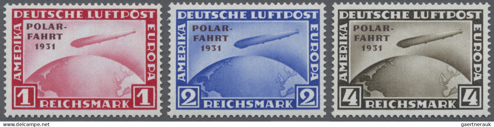 Deutsches Reich - Weimar: 1931, Polarfahrt, Kpl., Postfrisch, Foto-Attest Schleg - Nuovi