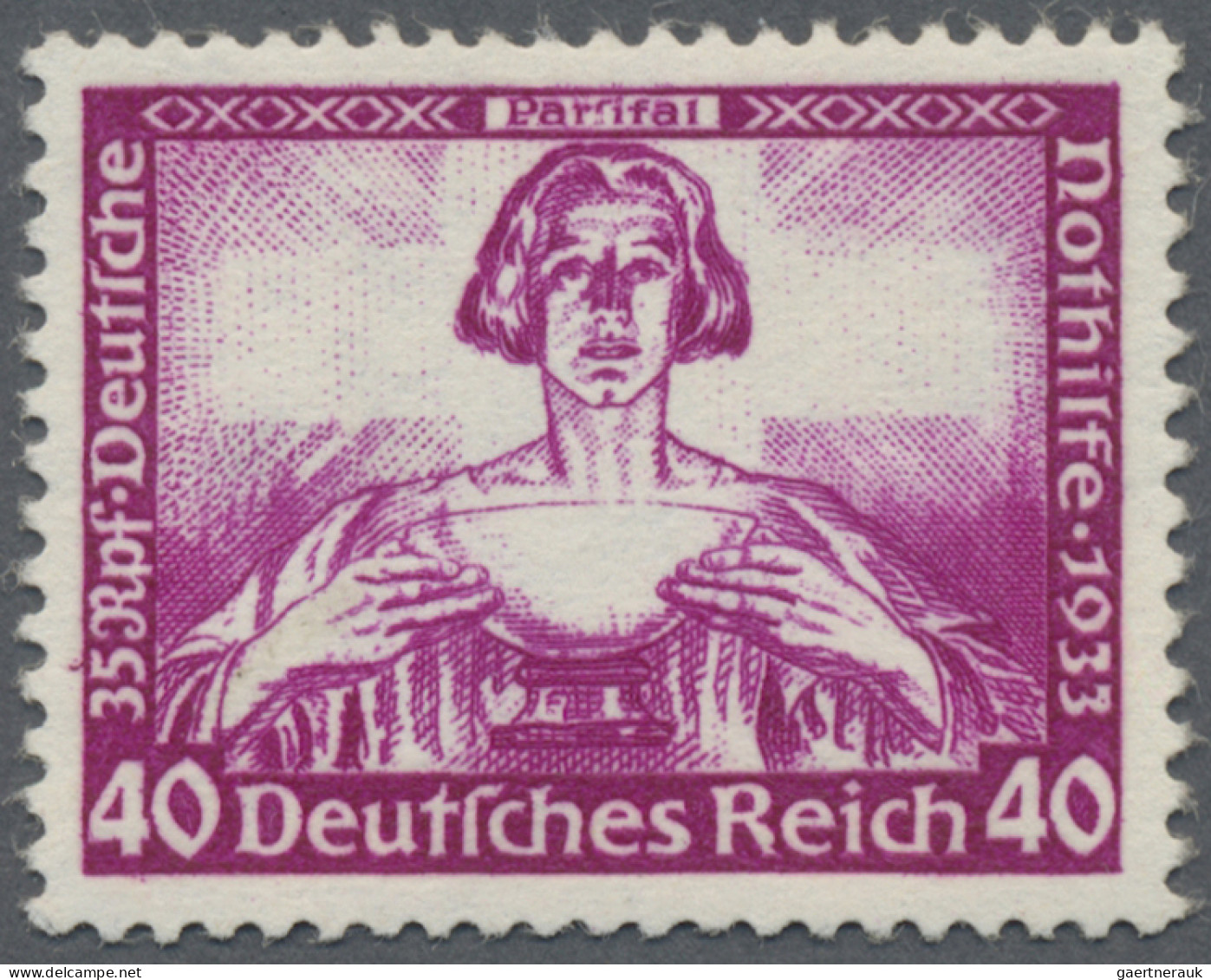 Deutsches Reich - 3. Reich: 1933, Nothilfe 40 + 35 Pf Wagner, Der Höchstwert Gut - Unused Stamps