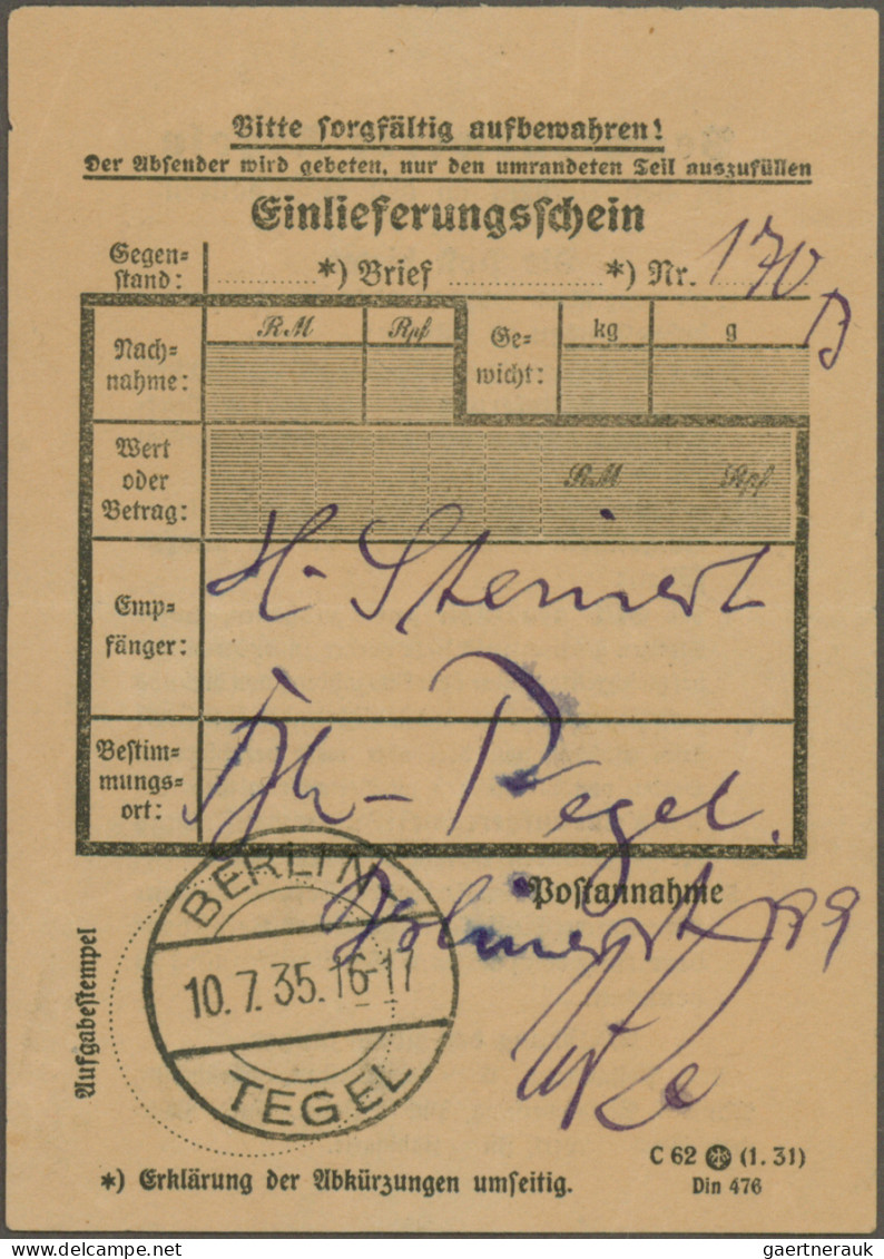 Deutsches Reich - 3. Reich: 1935, 100 Jahre Deutsche Eisenbahn, Kompletter Satz - Sonstige & Ohne Zuordnung