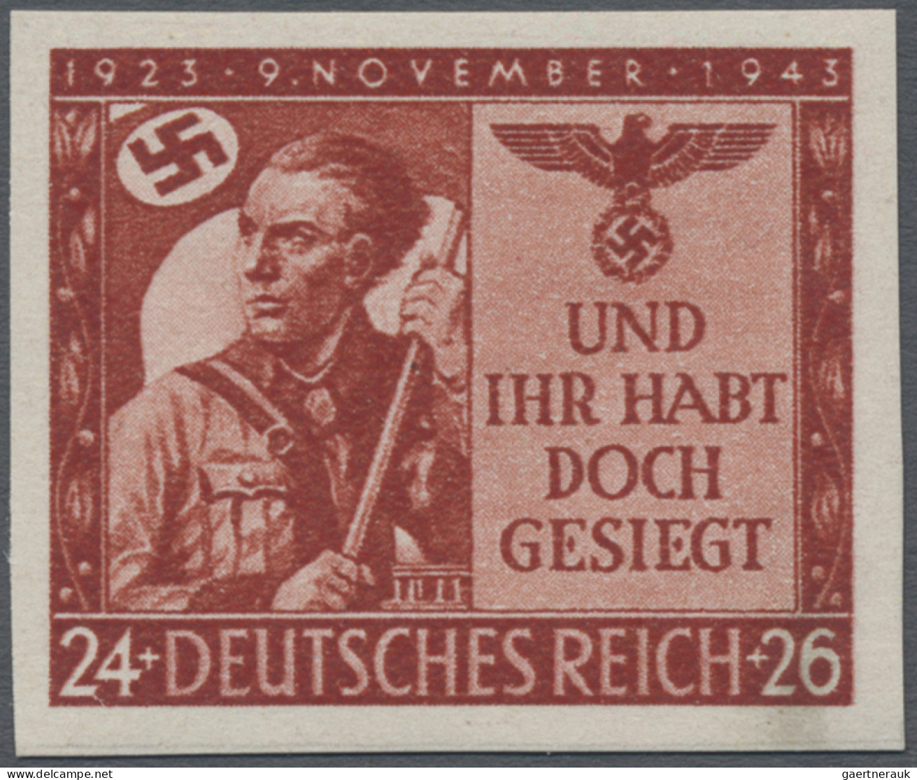 Deutsches Reich - 3. Reich: 1943, 24+26 Pfg. Hitlerputsch Ungezähnt, Postfrisch, - Ongebruikt