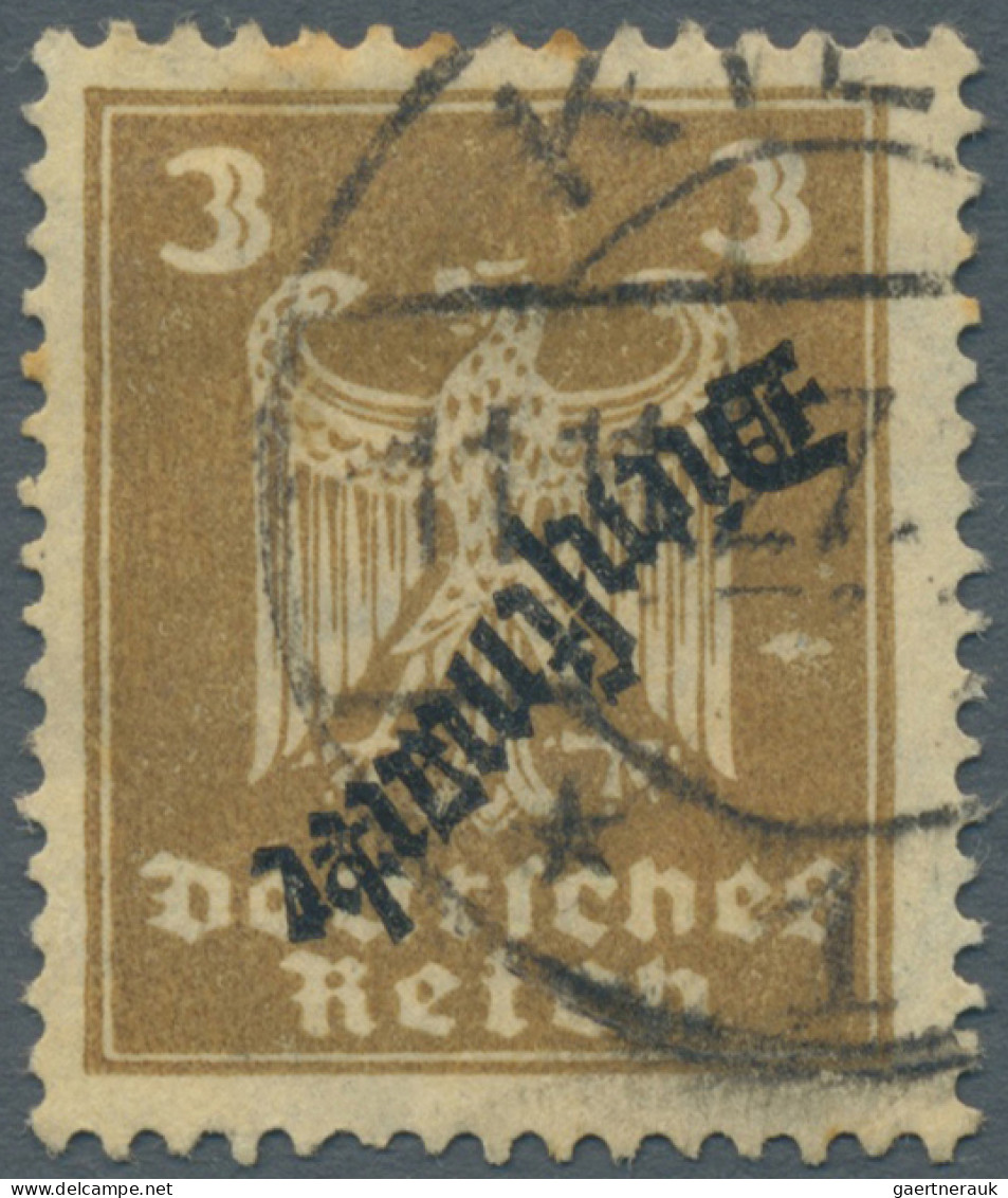 Deutsches Reich - Dienstmarken: 1924, Dienstmarke Neuer Reichsadler 3 Pf Mit Kop - Officials