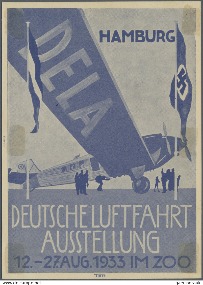 Deutsches Reich - Halbamtliche Flugmarken: 1933, Ballonfahrt Der Technischen Not - Posta Aerea & Zeppelin
