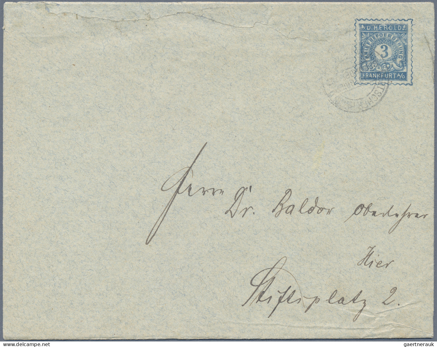 Deutsches Reich - Privatpost (Stadtpost): 1897 "Frankfurt/Oder - Privatpost": Ga - Private & Local Mails