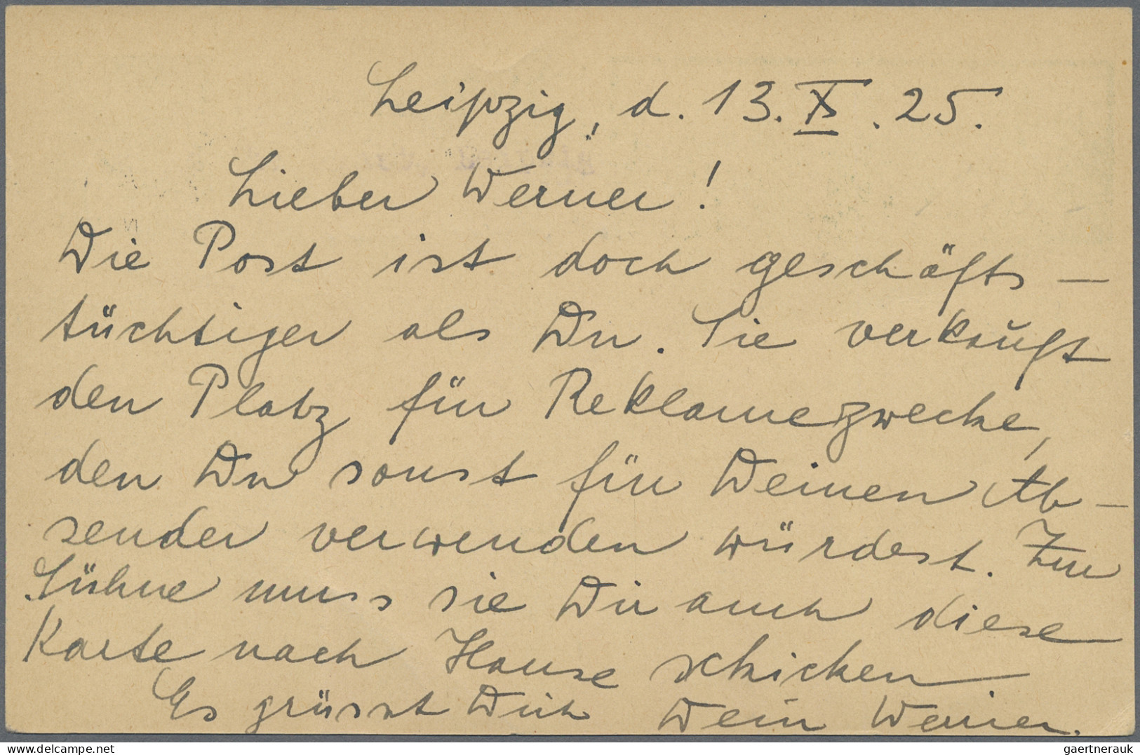 Deutsches Reich - Ganzsachen: 1925, Rheinlandfeier Bildkarte 5 Pfg. Grün "Kurhau - Other & Unclassified