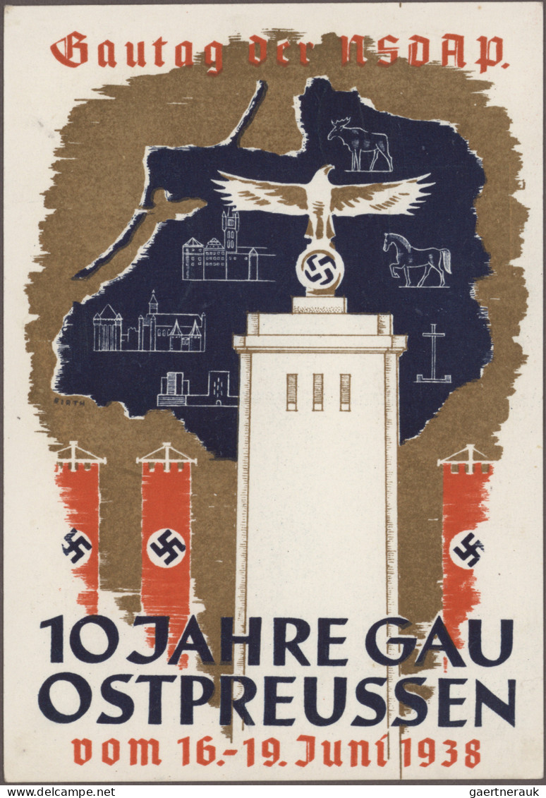 Deutsches Reich - Privatganzsachen: 1936, Propaganda/Privat-Ganzsachen, Hindenbu - Autres & Non Classés