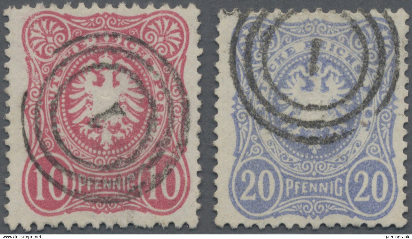 Deutsches Reich - Stempel: 1880, 10 Pf Und 20 Pf, Zwei Einzelwerte Je Sauber, Kl - Franking Machines (EMA)