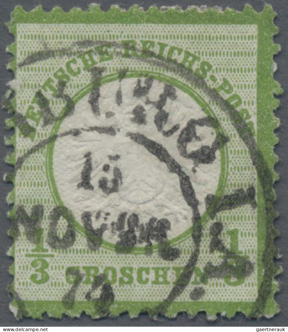 Deutsches Reich - Hufeisenstempel: "HAMBURG I.A. 15 NOVBR. 74", Klarer Abschlag - Franking Machines (EMA)