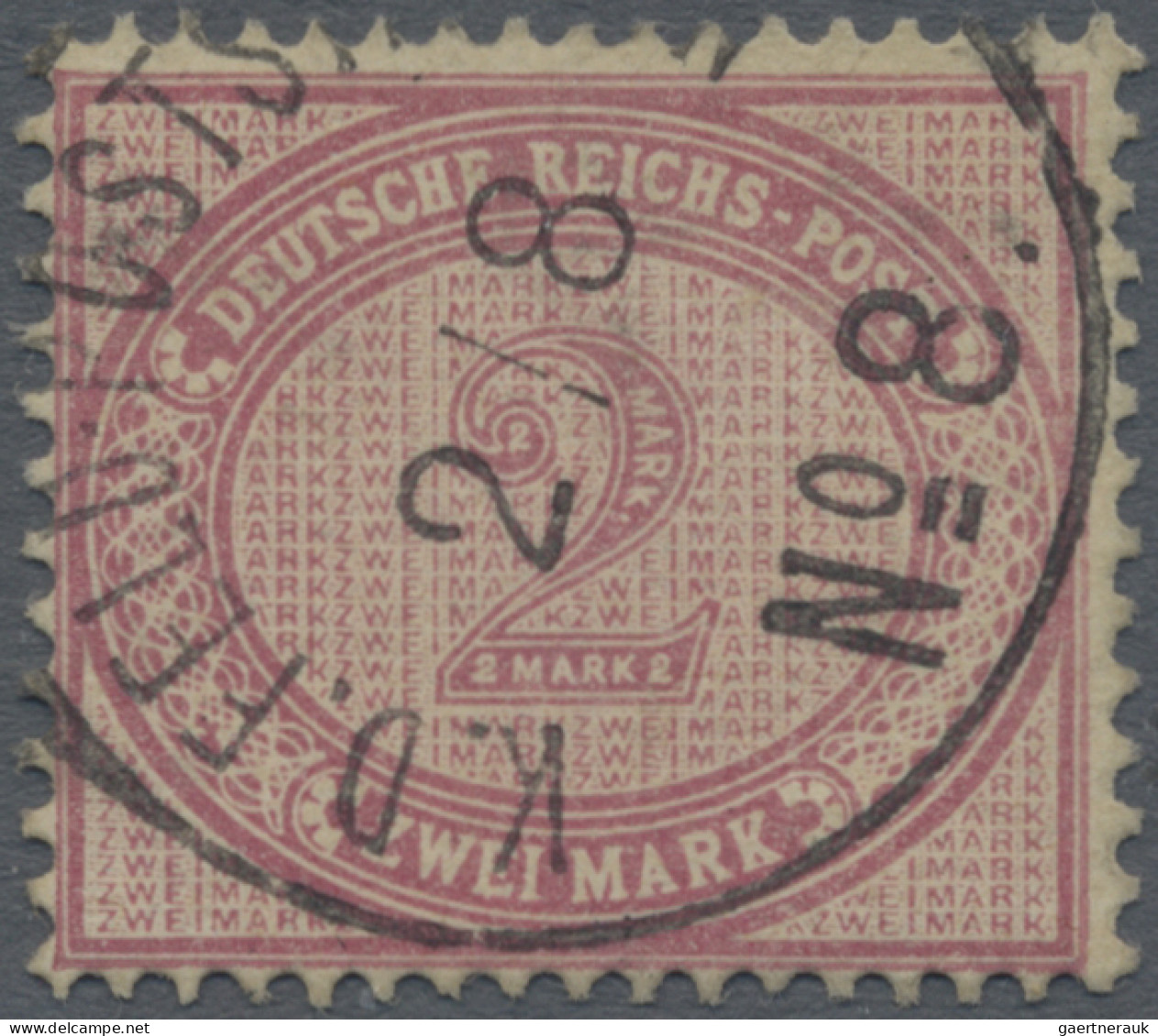Deutsche Post In China - Vorläufer: 2 Mk. Rötlichkarmin, Mit Stempel K.D. FELD-P - Cina (uffici)