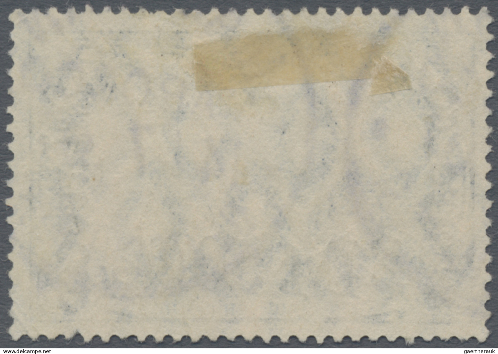 Deutsche Post In Marokko: 1906, 2 P. 50 C. Auf 2 Mark Schwärzlichblau, Mit Platt - Deutsche Post In Marokko