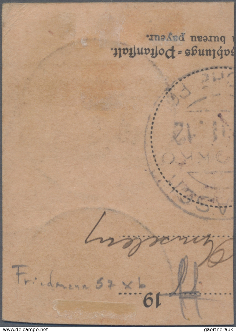 Deutsche Post In Marokko: 1911, Deutsches Reich, KK-Aufdruck, 1.25 P. Auf 1 Mk. - Morocco (offices)