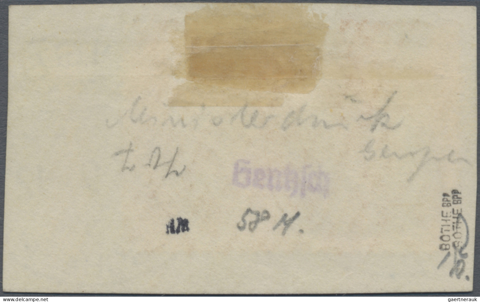 Deutsche Post In Marokko: 1911, Deutsches Reich, KK-Aufdruck, 6.25 P. Auf 5 Mk., - Morocco (offices)