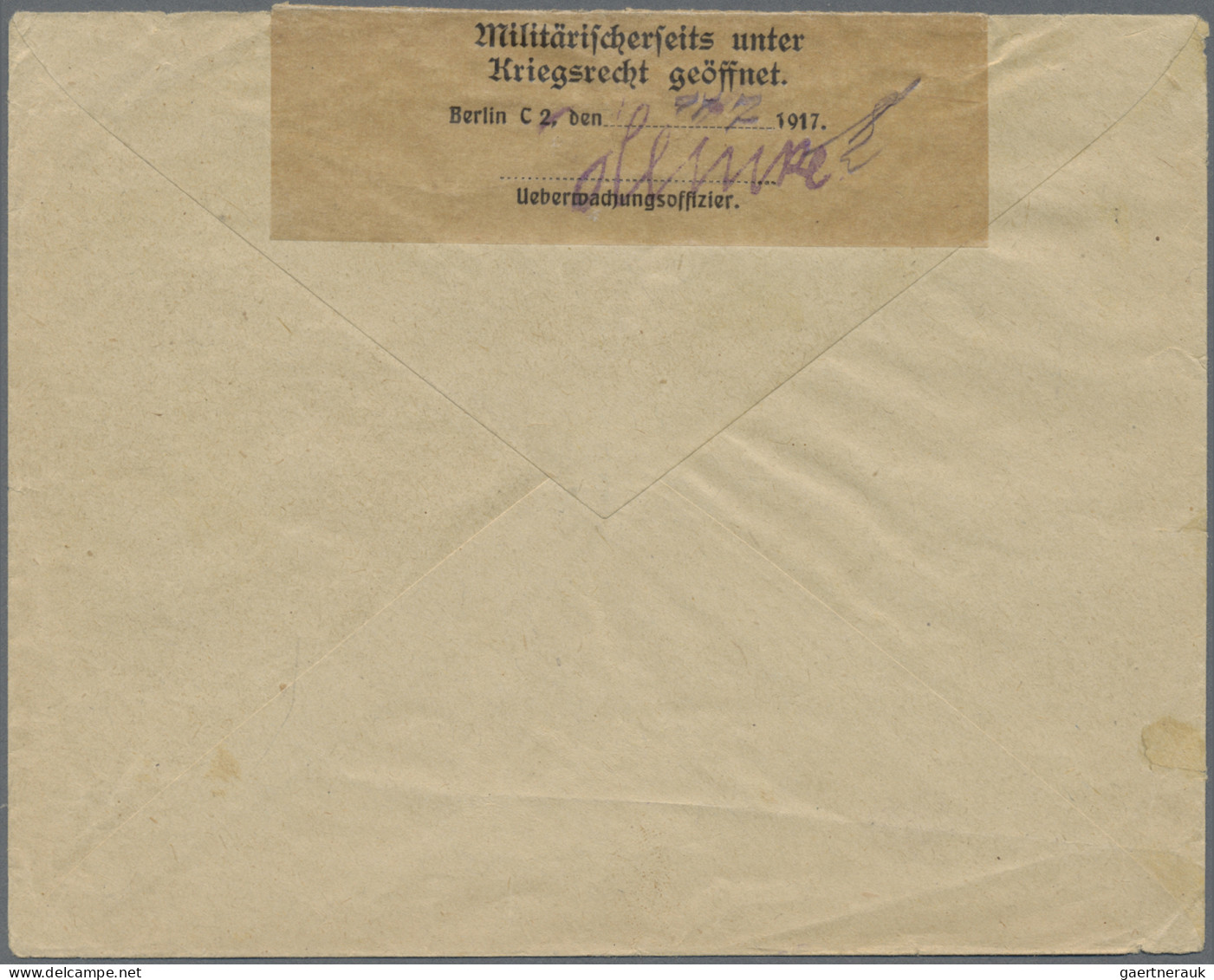 Militärmission: 1917 (25.6.), MIL.MISS. A.O.K. 6 Auf FP-Brief Aus Mossul (Irak) - Turquia (oficinas)