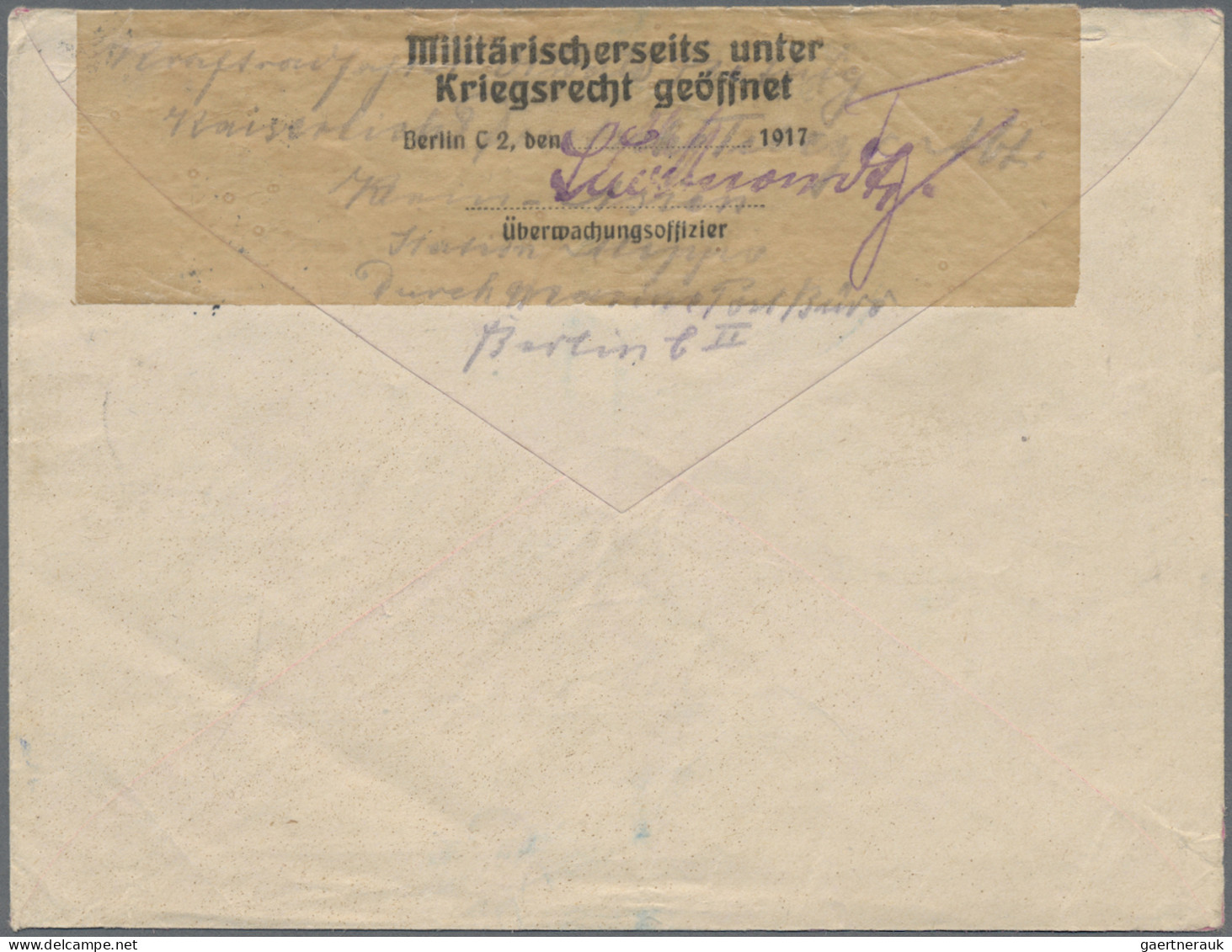 Militärmission: 1916 (30.12.), MIL.MISS.ALEPPO Auf FP-Brief Mit Zweisprachigem B - Deutsche Post In Der Türkei