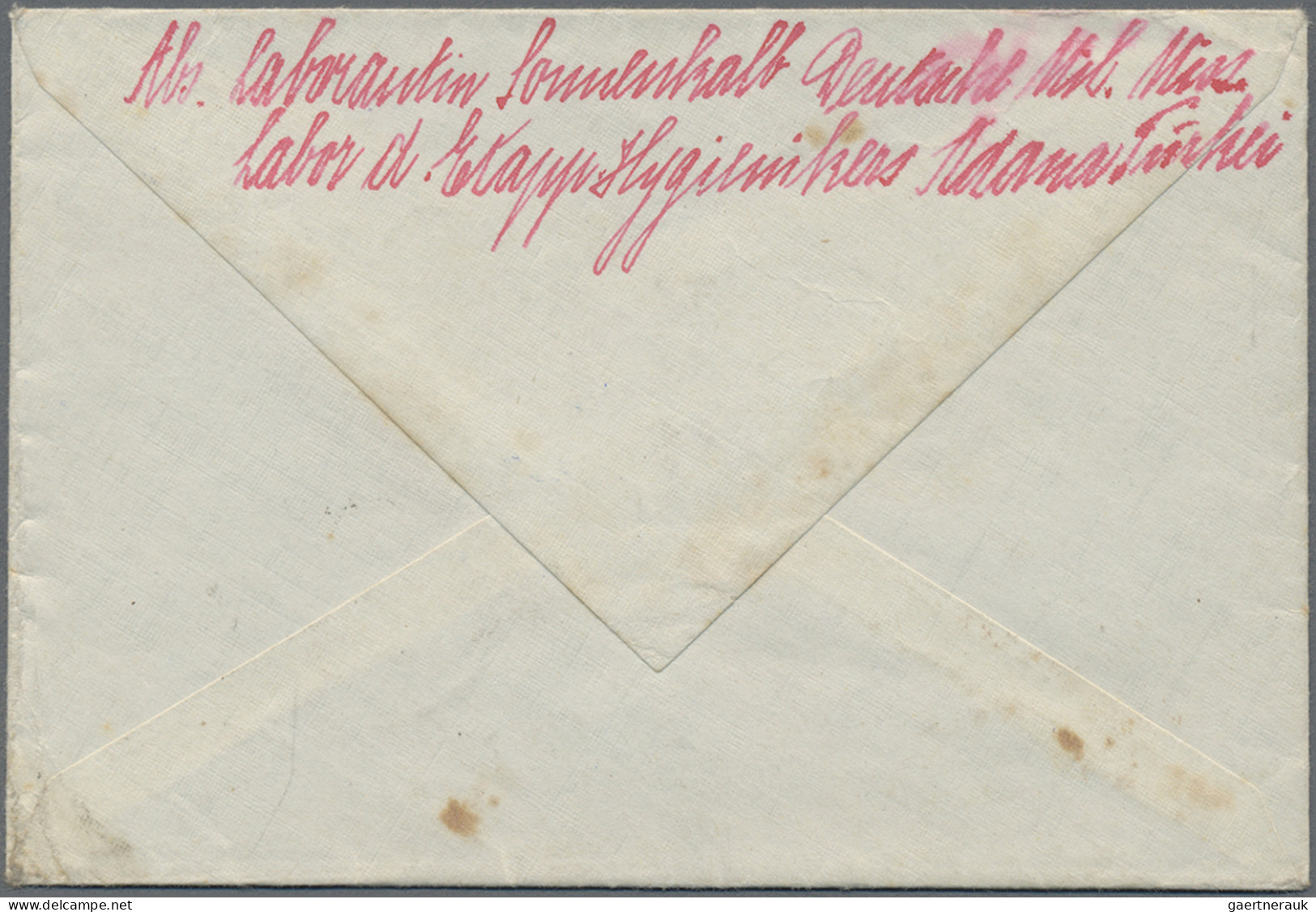 Militärmission: 1918 (25.10.), Tarnstempel "Deutsche Feldpost ***" Auf Spätem FP - Turkse Rijk (kantoren)