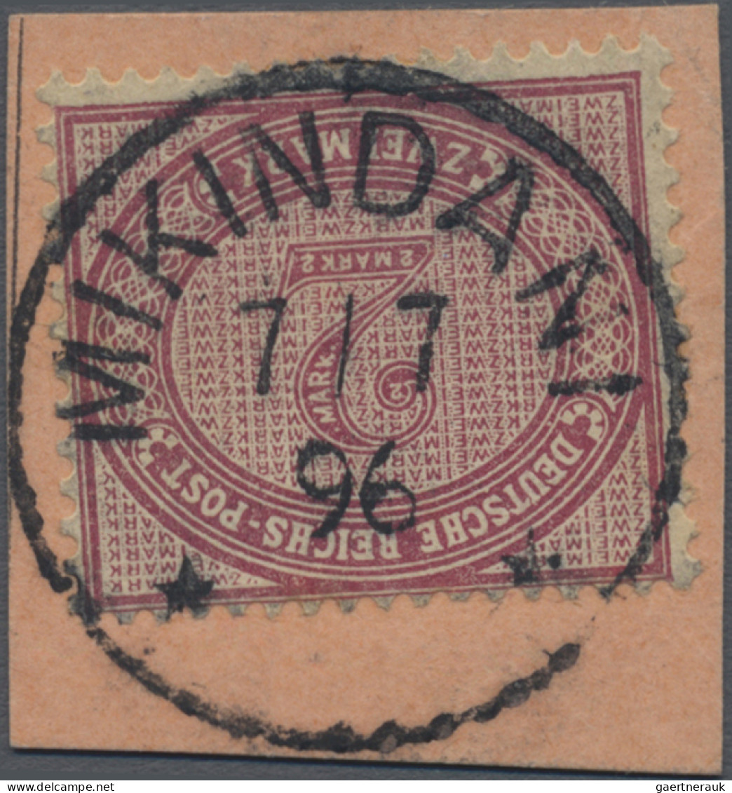 Deutsch-Ostafrika - Vorläufer: 1896, 2 Mk. Dunkelrotkarmin, Auf Paketkartenbrief - Deutsch-Ostafrika