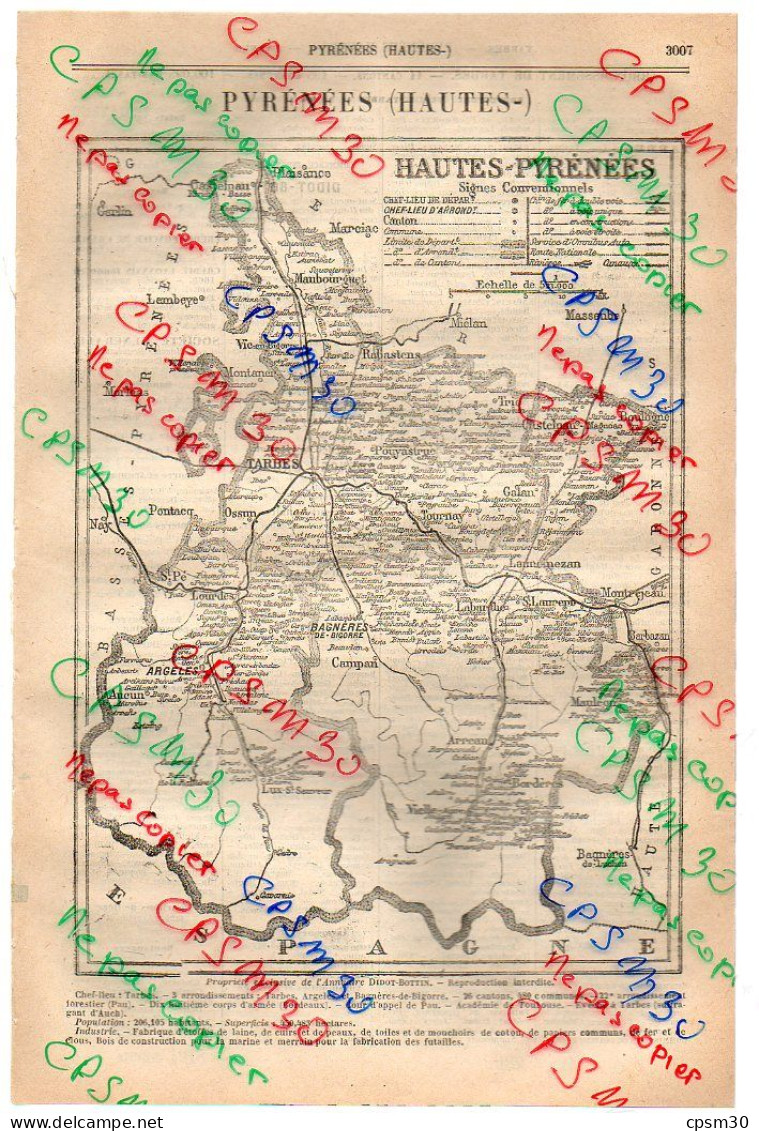 ANNUAIRE - 65 - Département Hautes Pyrénées - Année 1918 - édition Didot-Bottin - 24 Pages - Annuaires Téléphoniques