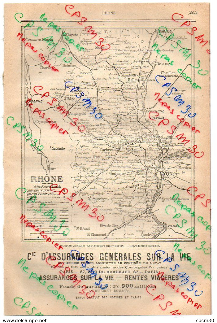 ANNUAIRE - 69 - Département Rhone - Année 1918 - édition Didot-Bottin - 168 Pages - Telephone Directories