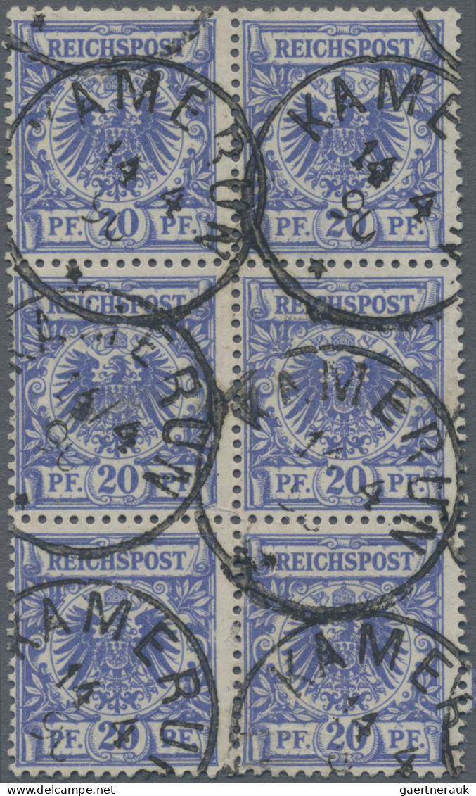 Deutsche Kolonien - Kamerun-Vorläufer: 1889, 2 Mk. Bzw. Adler-Ausgabe, Zusammens - Kameroen