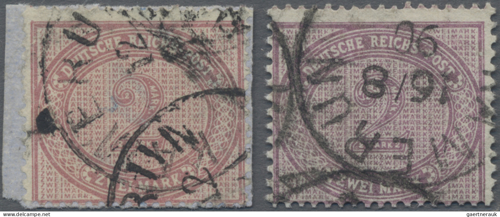 Deutsche Kolonien - Kamerun-Vorläufer: 1890, 2 Mk. Mittelrosalila Bzw. Lebhaftgr - Kamerun