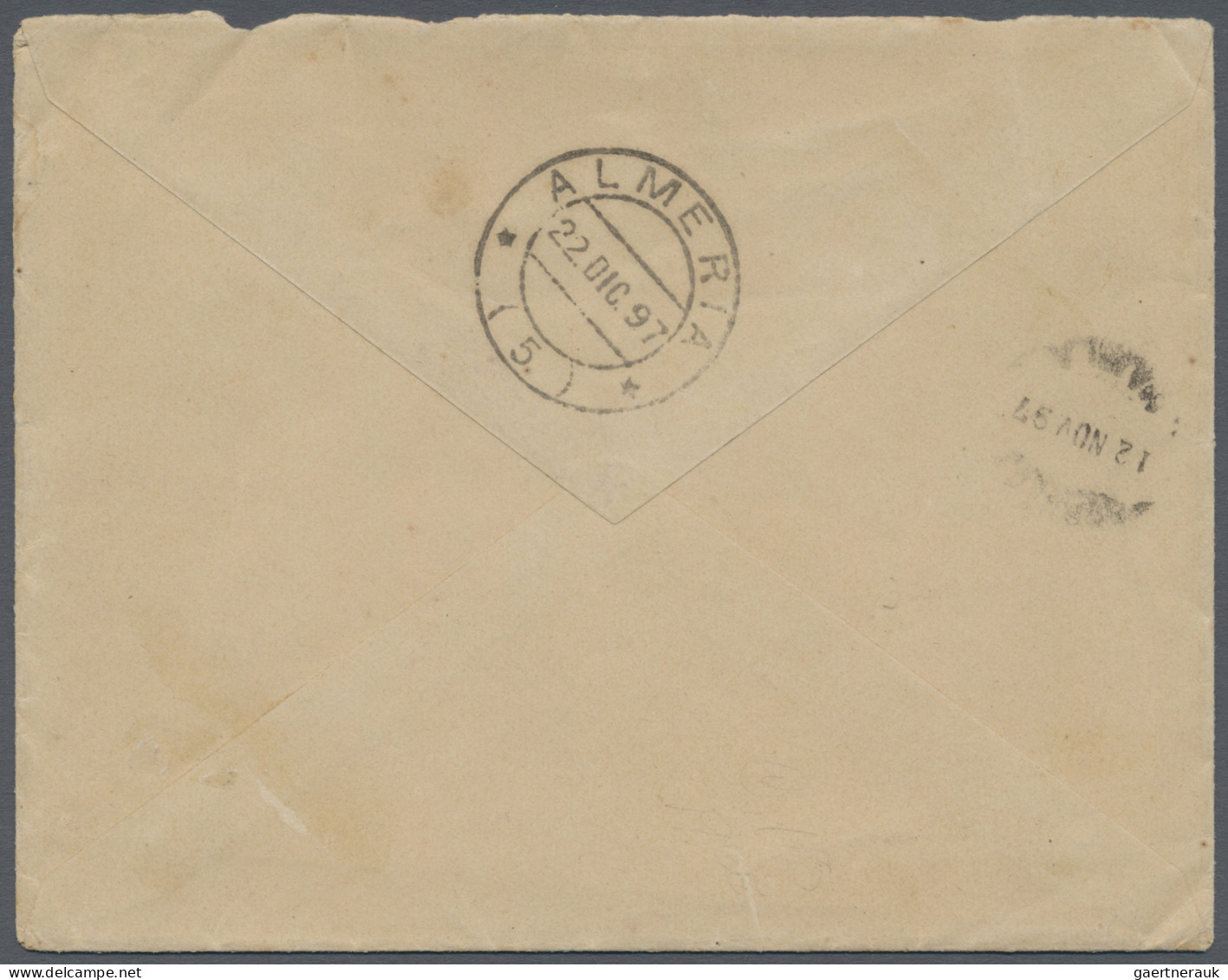Deutsche Koloninen - Karolinen: PALAU-Inseln: 1897, "GOBIERNO P.OCCIDENTAL DE CA - Caroline Islands