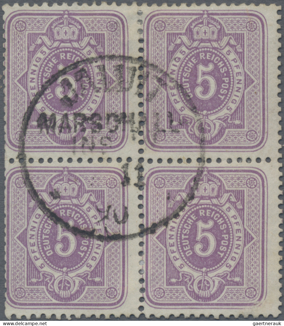 Deutsche Kolonien - Marshall-Inseln - Vorläufer: 1890, Pfennig-Ausgabe, 5 Pfg., - Marshalleilanden