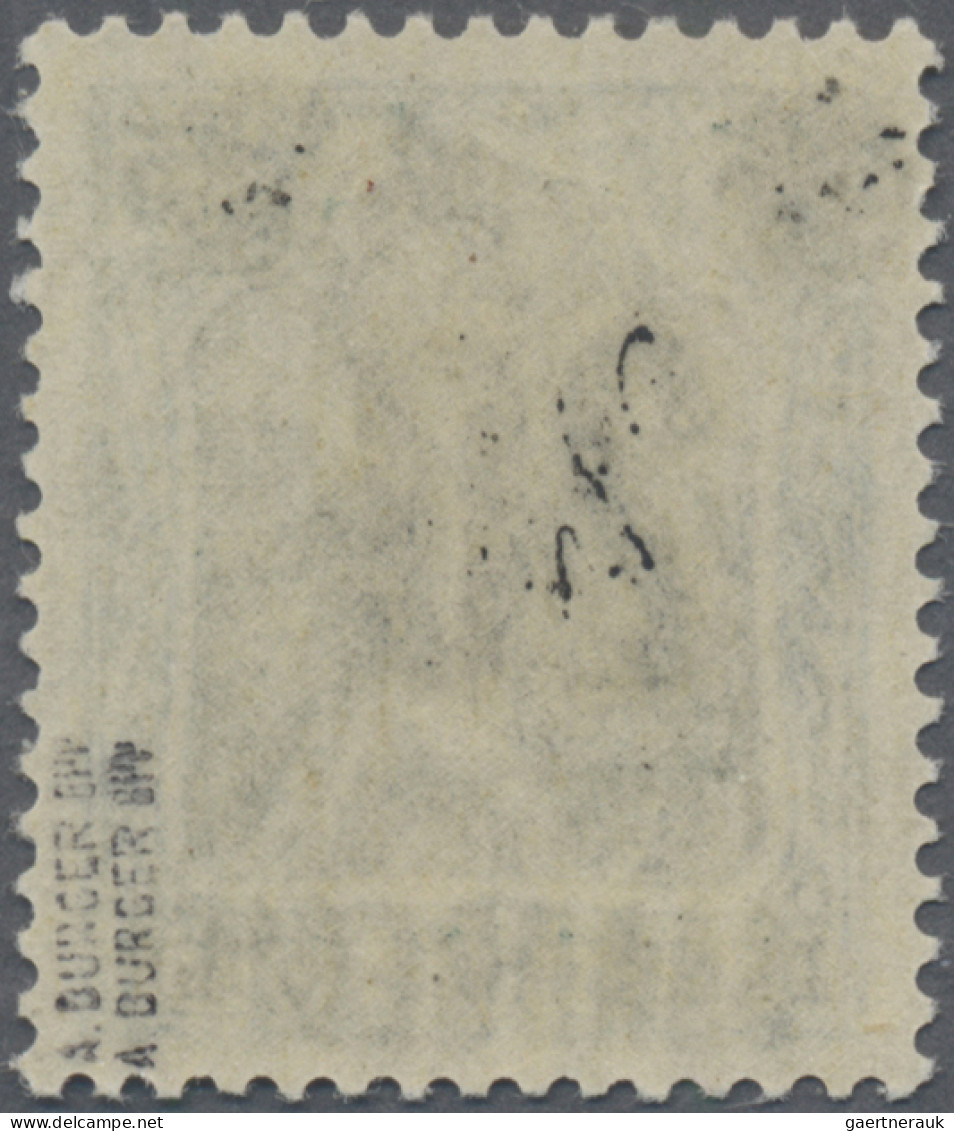 Deutsche Abstimmungsgebiete: Saargebiet: 1921, 20 Auf 75 Pfg Germania, Mit Doppe - Unused Stamps