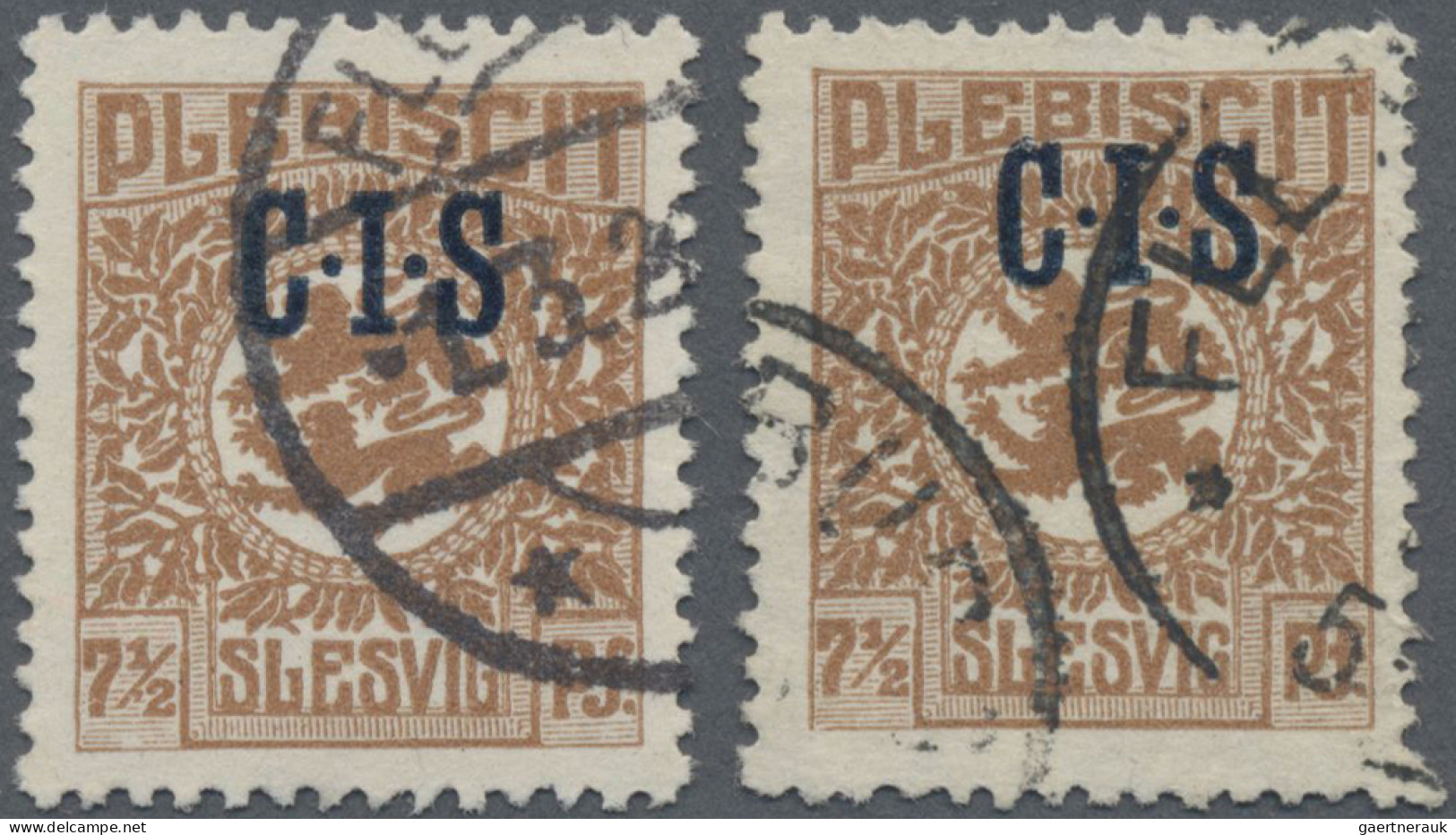 Deutsche Abstimmungsgebiete: Schleswig - Dienstmarken: 1920, 7½ Pf Gelbbraun Mit - Andere & Zonder Classificatie
