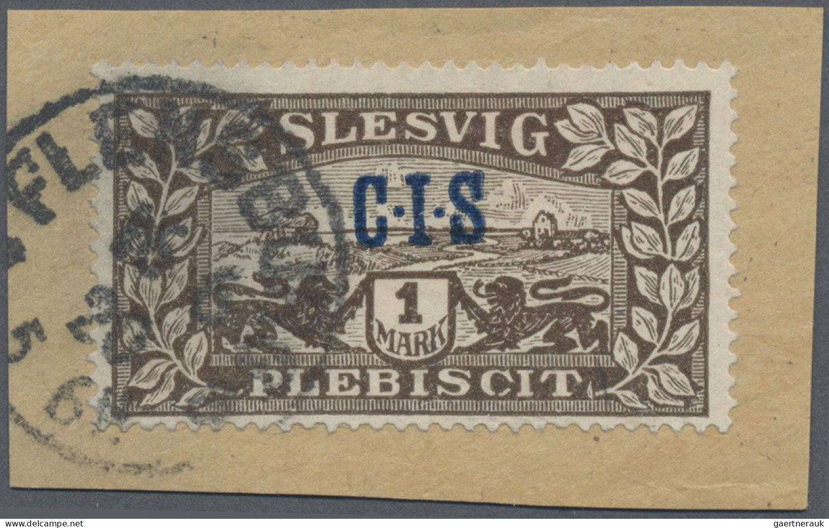 Deutsche Abstimmungsgebiete: Schleswig - Dienstmarken: 1920, 1 M Dunkelbraun Mit - Autres & Non Classés
