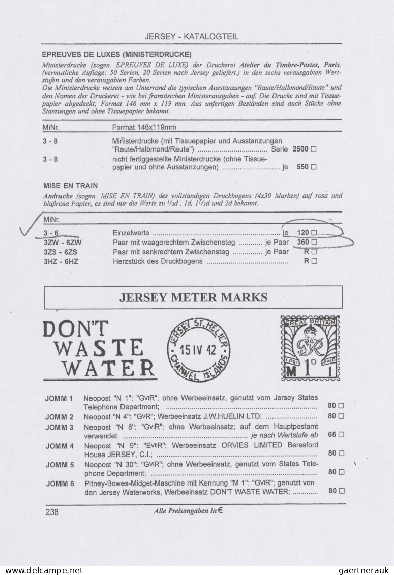 Dt. Besetzung II WK - Jersey: 1943, Freimarken "Landschaften", 1 P. "Bucht Von P - Occupazione 1938 – 45