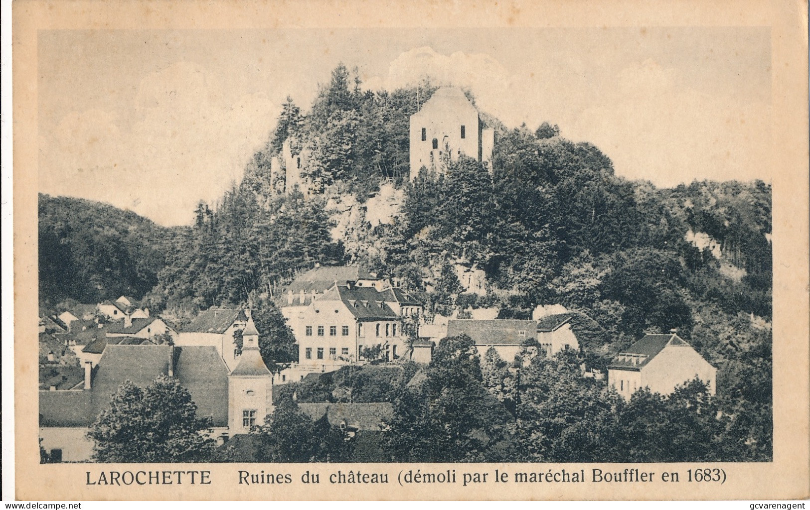 LAROCHETTE  RUINES DU CHATEAU       2 SCANS - Larochette