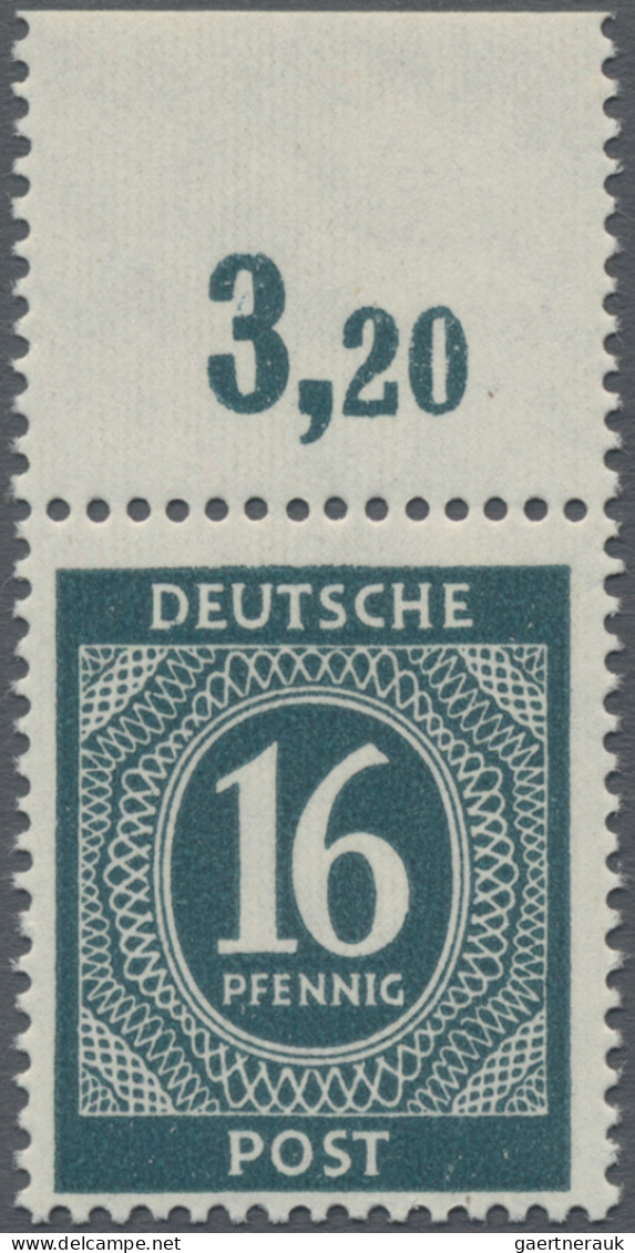 Alliierte Besetzung - Gemeinschaftsausgaben: 1946, 16 Pf Ziffer In Der B-Farbe S - Altri & Non Classificati