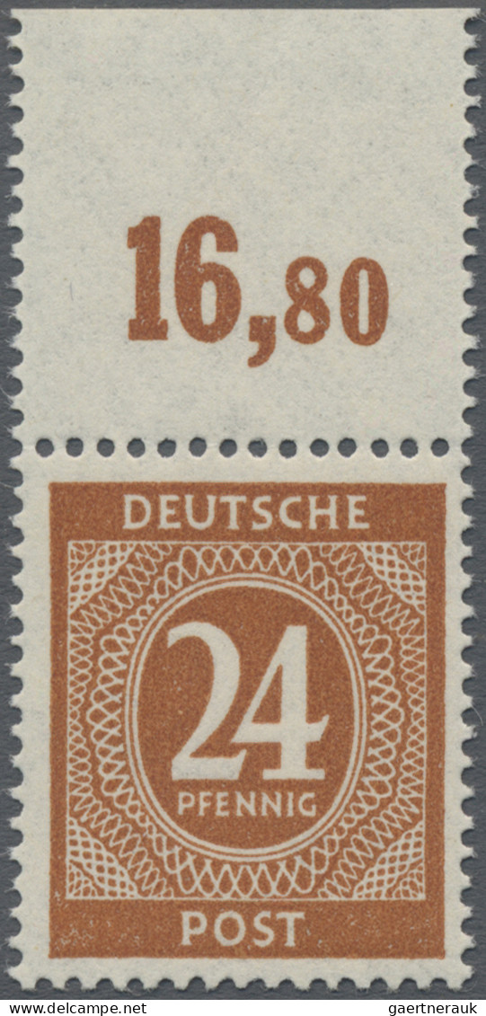 Alliierte Besetzung - Gemeinschaftsausgaben: 1946, 24 Pf Ziffer Braunorange Im P - Autres & Non Classés