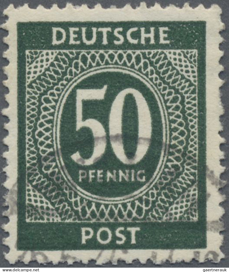 Alliierte Besetzung - Gemeinschaftsausgaben: 1946, 50 Pfg. Mit Seltenem Wasserze - Altri & Non Classificati