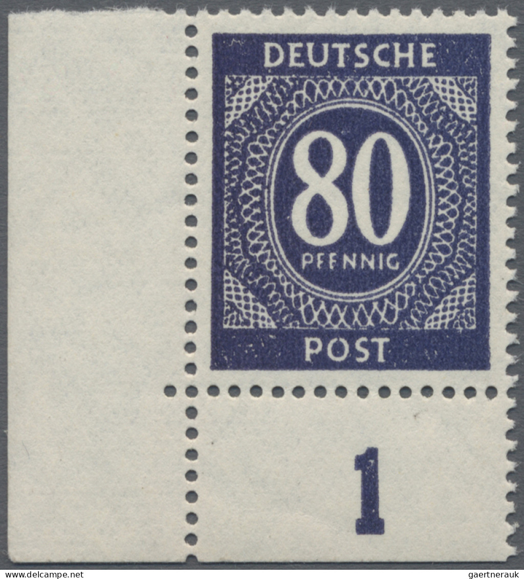 Alliierte Besetzung - Gemeinschaftsausgaben: 1946, 80 Pf Ziffer, Postfrisches Pr - Altri & Non Classificati