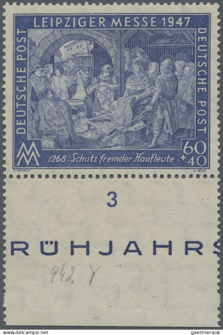 Alliierte Besetzung - Gemeinschaftsausgaben: 1947, 60 Pf Leipziger Frühjahrsmess - Andere & Zonder Classificatie