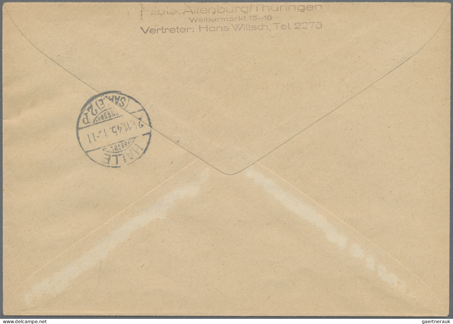 Sowjetische Zone - West-Sachsen: 1945, Postmeistertrennung Kriebitzsch: 8 Pf Zif - Other & Unclassified