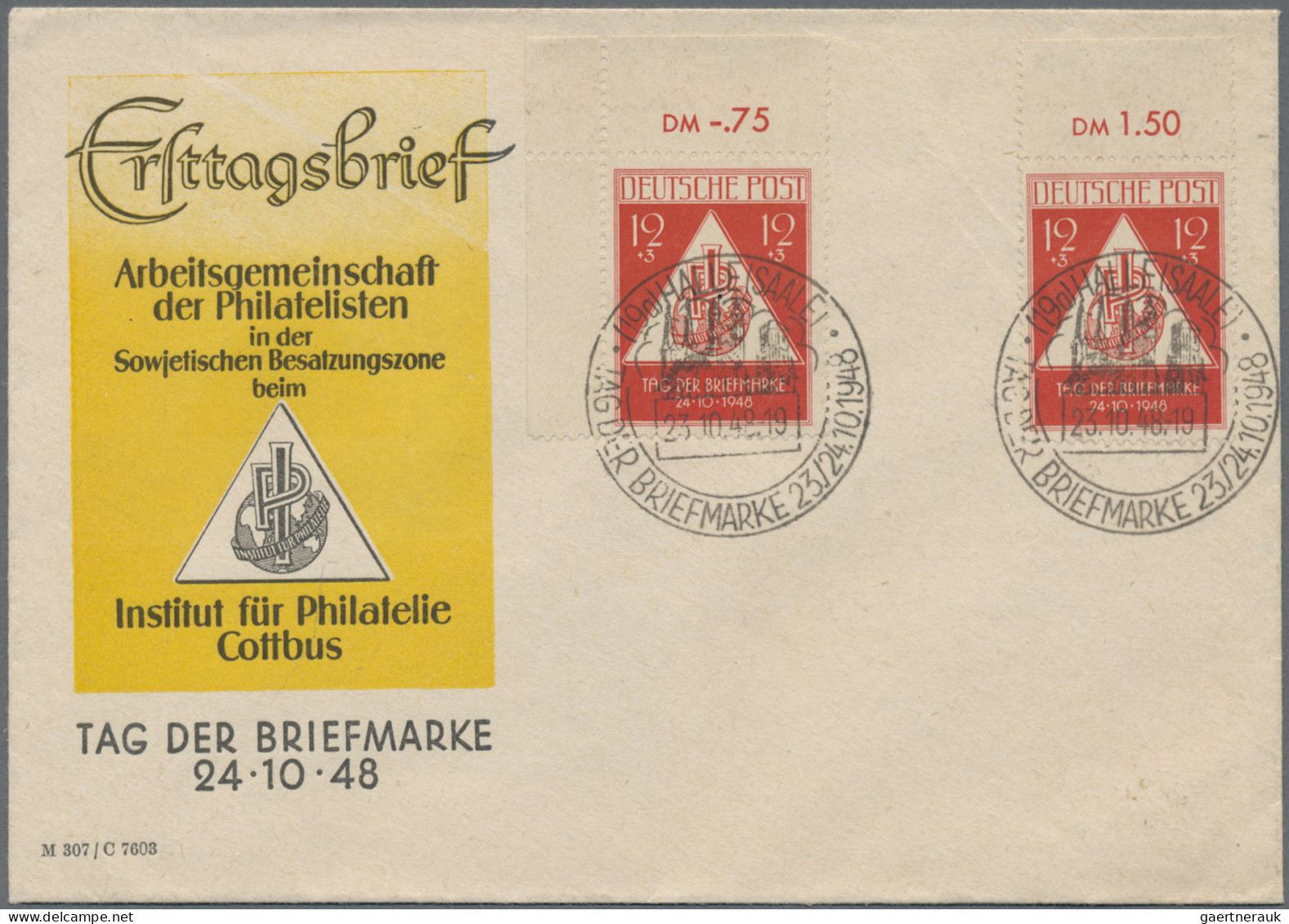 Sowjetische Zone - Allgemeine Ausgaben: 1948, Tag Der Briefmarke, Zusammenstellu - Sonstige & Ohne Zuordnung