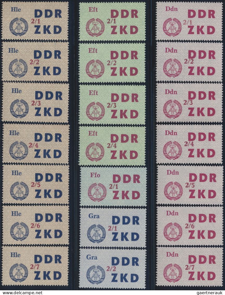 DDR - Dienstmarken C (Laufkontrollzettel ZKD): 1964, Laufkontrollzettel Für Die - Altri & Non Classificati