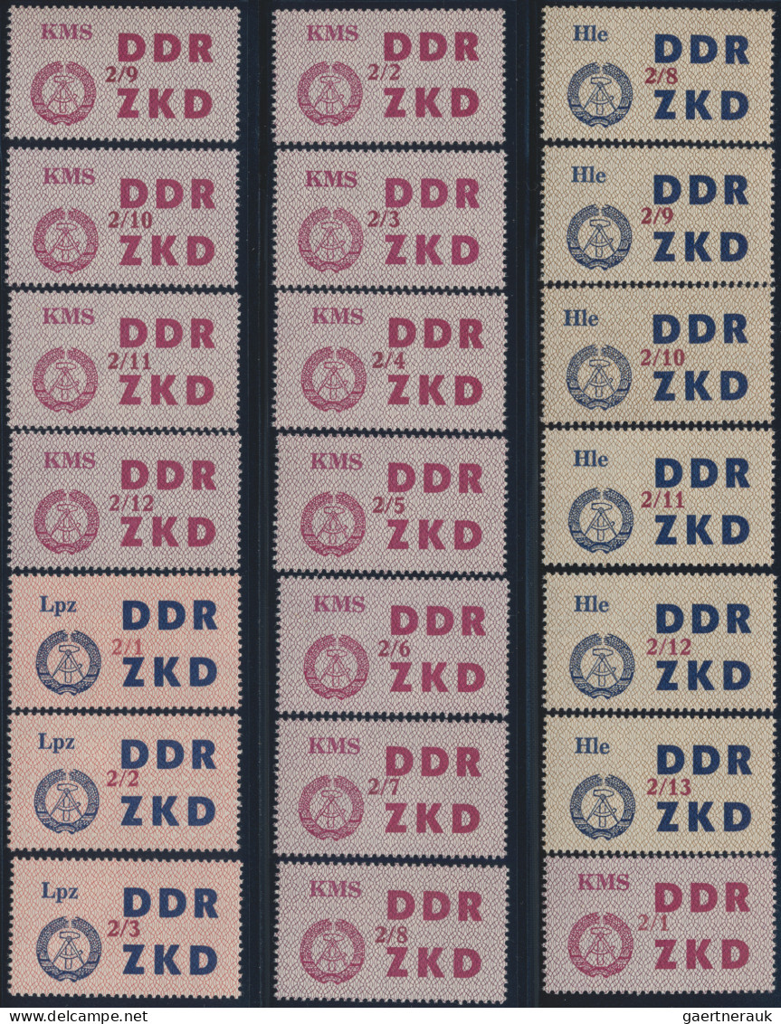 DDR - Dienstmarken C (Laufkontrollzettel ZKD): 1964, Laufkontrollzettel Für Die - Autres & Non Classés