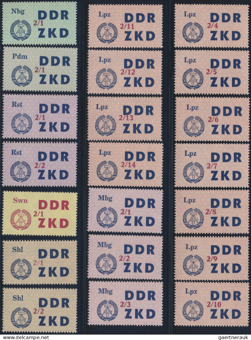 DDR - Dienstmarken C (Laufkontrollzettel ZKD): 1964, Laufkontrollzettel Für Die - Other & Unclassified