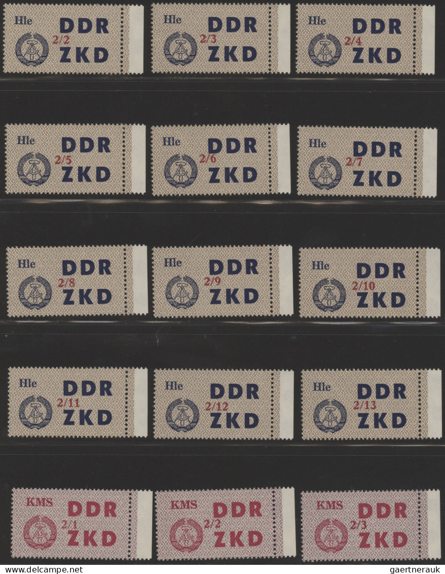 DDR - Dienstmarken C (Laufkontrollzettel ZKD): 1964, Laufkontrollzettel Der VVB - Sonstige & Ohne Zuordnung