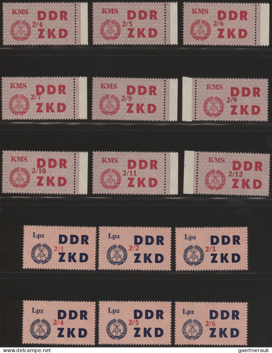 DDR - Dienstmarken C (Laufkontrollzettel ZKD): 1964, Laufkontrollzettel Der VVB - Sonstige & Ohne Zuordnung