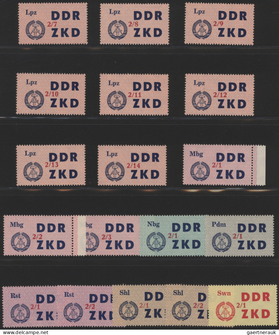 DDR - Dienstmarken C (Laufkontrollzettel ZKD): 1964, Laufkontrollzettel Der VVB - Andere & Zonder Classificatie