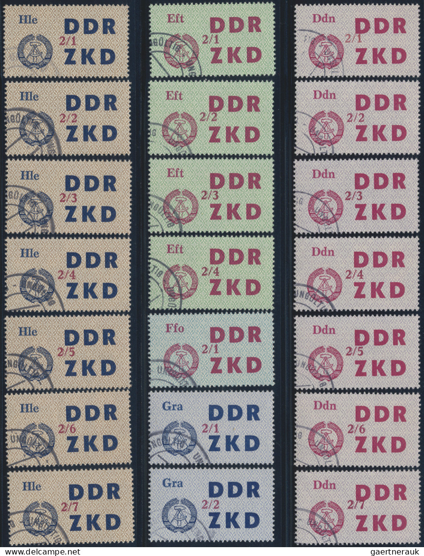 DDR - Dienstmarken C (Laufkontrollzettel ZKD): 1964, Laufkontrollzettel Für Die - Sonstige & Ohne Zuordnung