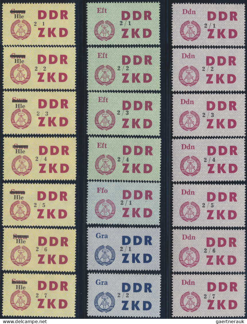 DDR - Dienstmarken C (Laufkontrollzettel ZKD): 1964, Laufkontrollzettel Für Die - Autres & Non Classés