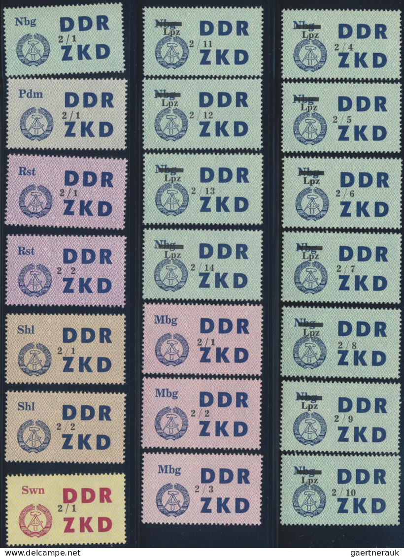 DDR - Dienstmarken C (Laufkontrollzettel ZKD): 1964, Laufkontrollzettel Für Die - Andere & Zonder Classificatie